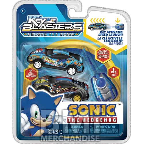 SONIC KEY BLASTERS RACECAR SET